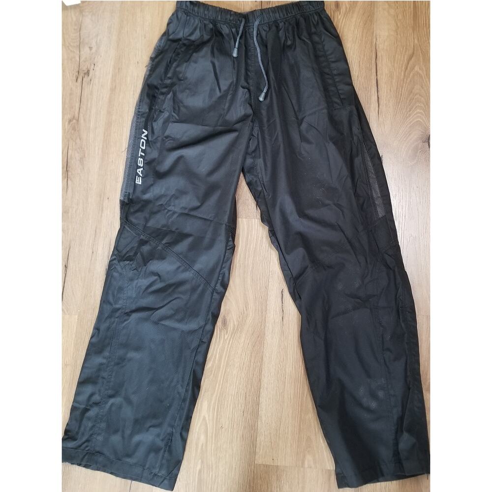 Easton  Black Motion Waterproof Pant Side Zip Knee to Hem Drawstring Waist SZ M